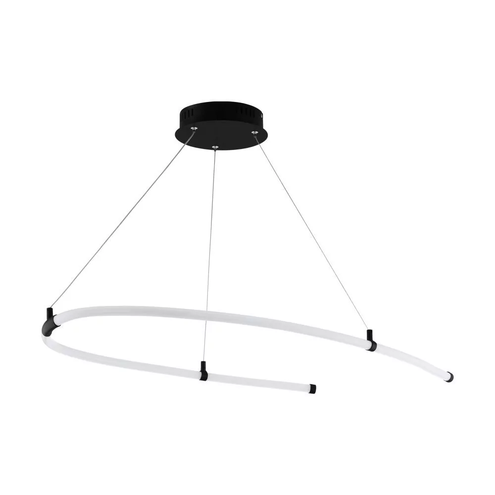 Eglo Alamedilla 99429 lampa wisząca zwis 1x27W LED czarna/biała