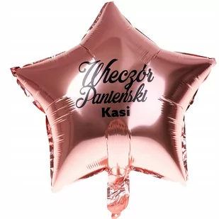 BALON ROSE GOLD GWIAZDKA WIECZÓR PANIEŃSKI IMIĘ Y3 - Wieczór panieński i kawalerski - miniaturka - grafika 1