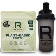 Produkty specjalne dla sportowców - Reflex Proteinowa Podwójna Czekolada Roślinna 600g + Shaker 500ml GRATIS (Białko Roślinne) - miniaturka - grafika 1
