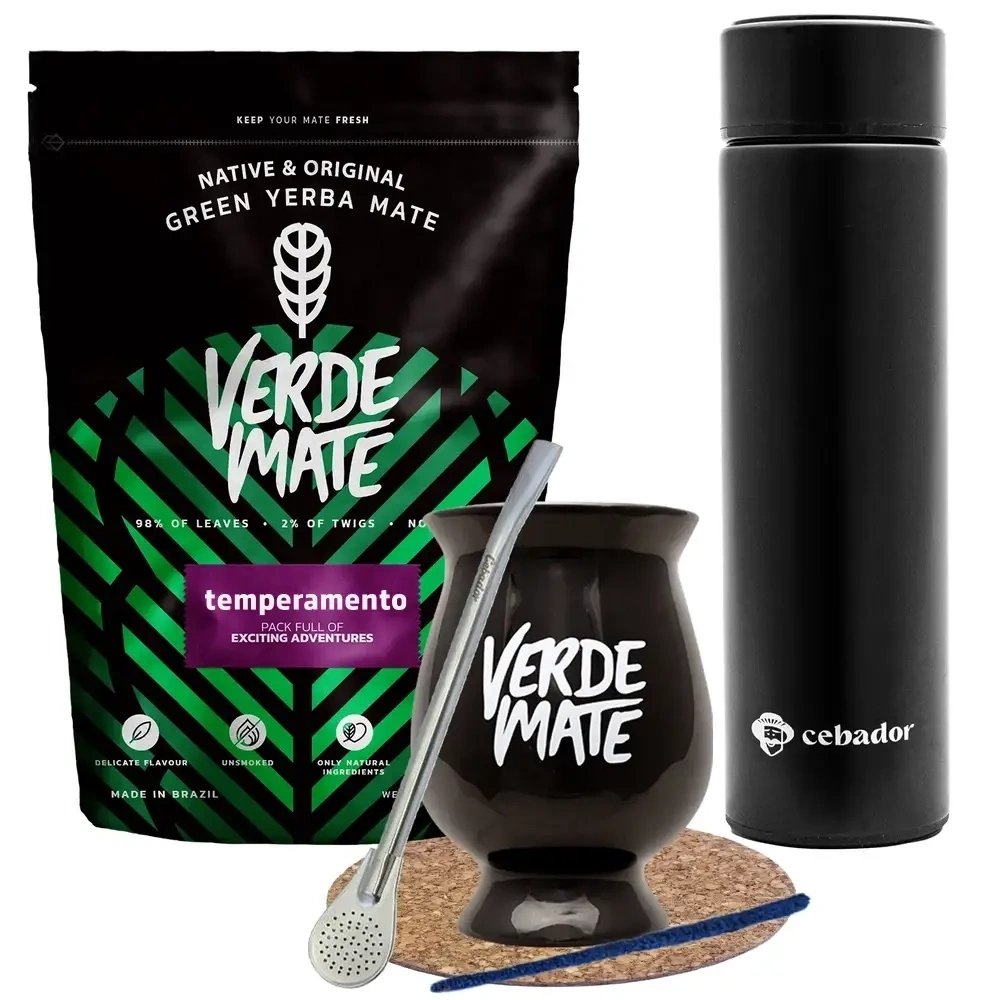 Zestaw Yerba Mate Verde Mate Temperamento Termos Tykwa Bombilla 500g 0,5kg
