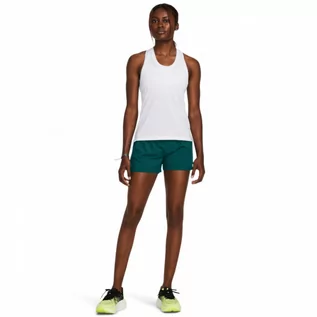 Spodnie sportowe damskie - Damskie spodenki do biegania Under Armour UA Run Stamina 3'' Short - zielone - UNDER ARMOUR - grafika 1