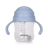 Butelki dla niemowląt - Butelka tritanowa dla dzieci Casno Baby DIZZY 240 ml Light Blue - miniaturka - grafika 1