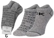 Skarpetki damskie - CALVIN KLEIN SKARPETKI STOPKI 2 PARY GREY 701218779 003 - Rozmiar: 37-41 - miniaturka - grafika 1