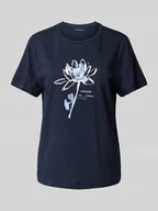 Koszulki i topy damskie - T-shirt o kroju regular fit z czystej bawełny ekologicznej - miniaturka - grafika 1