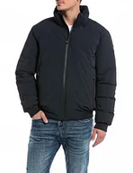 Kurtki męskie - Replay Męska kurtka nylonowa, 970 Dark Navy, XS - miniaturka - grafika 1