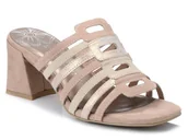 Klapki i japonki damskie - KLAPKI NA OBCASIE MARCO TOZZI 2-27203-24 BEŻ-37 - Marco Tozzi - miniaturka - grafika 1