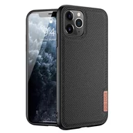 Etui i futerały do telefonów - Dux Ducis Fino etui pokrowiec pokryty nylonowym materiałem iPhone 11 Pro czarny - miniaturka - grafika 1