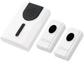 Dzwonki i gongi - Dzwonek Bezprzewodowy 100M 2x Nadajnik + Baterie - miniaturka - grafika 1