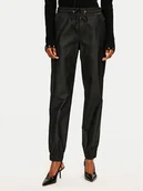 Spodnie damskie - Noisy May Joggery Klay 27031014 Czarny Slim Fit - miniaturka - grafika 1