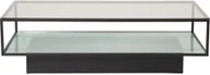 Ławy i stoliki kawowe - Maglehem stolik kawowy z półka 60x130 cm szkło. - miniaturka - grafika 1