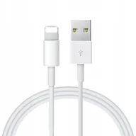 Kable USB - Kabel do iPhone USB LIGHTNING BIAŁY HQ 1m Przewód do ładowania Telefonu - miniaturka - grafika 1