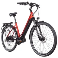 Rowery elektryczne - BOTTECCHIA Rower elektryczny BOTTECCHIA BE19 E-City Evo Lady D17 28 cali damski Czarno-czerwony Raty BOTTECH BE19074481 - miniaturka - grafika 1