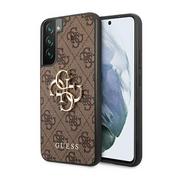 Etui i futerały do telefonów - Guess GUHCS23M4GMGBR S23+ S916 brązowy/brown hardcase 4G Big Metal Logo - miniaturka - grafika 1