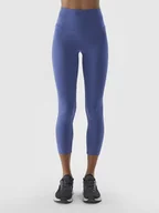 Spodnie sportowe damskie - 4F Legginsy sportowe w kolorze niebieskim - miniaturka - grafika 1