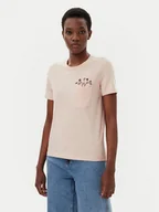 Koszulki i topy damskie - ONLY T-Shirt Polly 15317989 Różowy Regular Fit - miniaturka - grafika 1