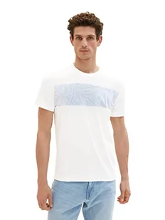 TOM TAILOR Koszulka męska 1036436, 10332-Off biała, XXL, 10332 – Off White, XXL - Koszulki męskie - miniaturka - grafika 1