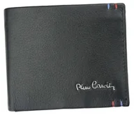 Portfele - Pierre Cardin, Portfel skórzany męski, Tilak22 8824, czarny, ochrona RFID, mały - miniaturka - grafika 1