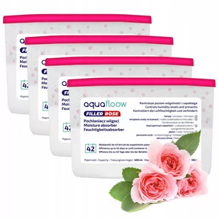 Osuszacz powietrza 4x Pochłaniacz wilgoci osuszacz powietrza róża zaparowane szyby 400 ml - Domowe osuszacze powietrza - miniaturka - grafika 1