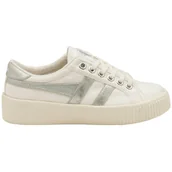 Trampki damskie - Gola Classics Women's Tennis Mark Cox Trainers Off White/Silver CLA280WJ - 37 - miniaturka - grafika 1