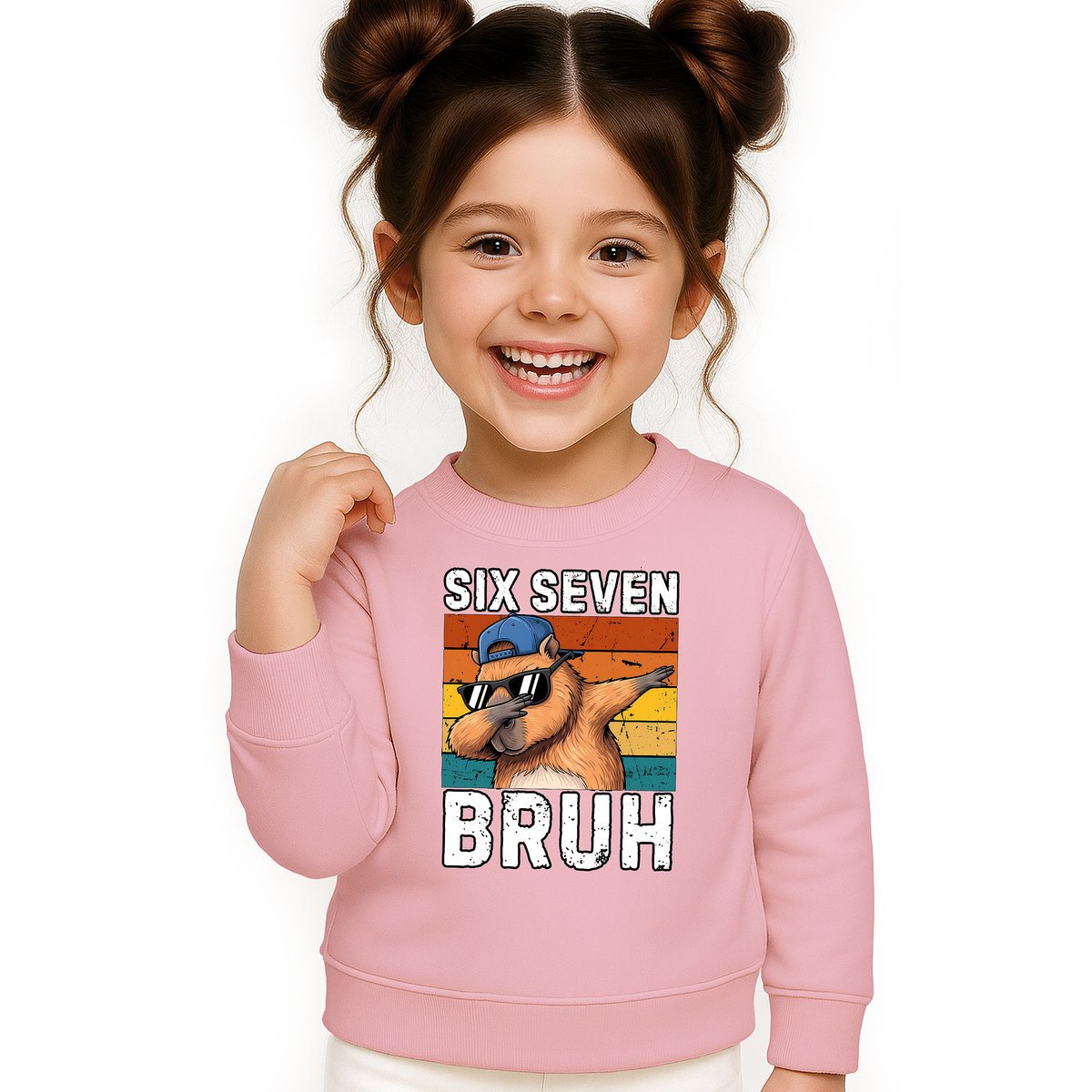 BLUZA DZIECIĘCA 67 SIX SEVEN VIRAL CAPYBARA 134-140 DLA CHŁOPCA DZIEWCZYNKI