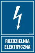 Tablice BHP - HG057 ROZDZIELNIA ELEKTRYCZNA, FN - FOLIA SAMOPRZYLEPNA; (200X300MM) - miniaturka - grafika 1