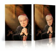 Ikony i obrazy sakralne - Ikona religijna Błogosławiony Kardynał Wyszyński i Matka Boża Częstochowska - miniaturka - grafika 1