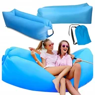Sofy ogrodowe - NADMUCHIWANA ROZKŁADANA SOFA LAZY BAG AIR NA PLAŻE FOTEL MATERAC LEŻAK - miniaturka - grafika 1