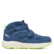 Buty dla chłopców - Sneakersy Jack Wolfskin Woodland 2 Texapore Mid Vc A64865 Niebieski - miniaturka - grafika 1