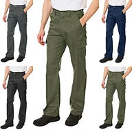 Spodnie męskie - Lee Cooper Lee Cooper Męskie klasyczne spodnie robocze bojówki spodnie khaki 32 W/29 l (krótkie) LCPNT205_KH30L_32 - miniaturka - grafika 1