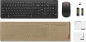 Zestawy myszka + klawiatura - Klawiatura + mysz Lenovo Lenovo Essential Wireless Combo Keyboard and Mouse Gen2 Keyboard and Mouse Set 2.4 GHz US Black - miniaturka - grafika 1