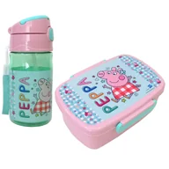 Bidony dla dzieci - BIDON Z RURKĄ + ŚNIADANIÓWKA ŚWINKA PEPPA ASTRA - miniaturka - grafika 1