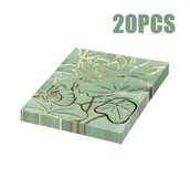 Inne - TEMU 20szt. Eleganckie Jednorazowe Serwetki z Złotej Folii Lotus, 13x13 Cali - Idealne na Przyjęcia i do Restauracji - miniaturka - grafika 1