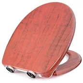 Miski WC - DESKA WC WOLNOOPADAJĄCA SEDESOWA KLOZETOWA TOALETOWA NA MISKĘ TOALETĘ TWARDA Z DUROPLASTU SN8991 - miniaturka - grafika 1