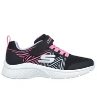Trampki damskie - Buty dziecięce Skechers Microspec Plus Swirl Sweet 303535LBKMT - czarne - miniaturka - grafika 1