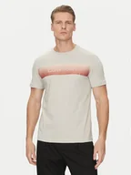 Koszulki męskie - Calvin Klein T-Shirt Linear Ombre K10K114163 Szary Regular Fit - miniaturka - grafika 1