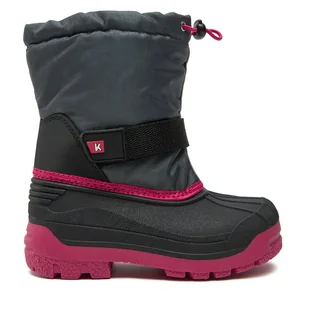 Śniegowce Kimberfeel Logan Szary - Buty dla dziewczynek - miniaturka - grafika 1