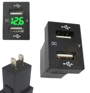 USB 5V 3,1A ŁADOWARKA MONTAŻOWA SAMOCHODOWA ZASILACZ TOYOTA i JAPOŃCZYKI - Ładowarki samochodowe USB 5V 3,1A ŁADOWARKA MONTAŻOWA SAMOCHODOWA ZASILACZ TOYOTA i JAPOŃCZYKI - Ładowarki samochodowe - miniaturka - grafika 1