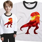 Piżamy dla dziewczynek - Piżama dziecięca Dinozaury Tyranozaur Rex 86/92 - VoloDonum - miniaturka - grafika 1