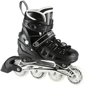 Rolki - Nh10905 4w1 Czarne Led Rozm. S(31-34) Łyżworolki Z Wym. Płozą Hokejową Nils Extreme - miniaturka - grafika 1