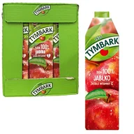 Soki i napoje niegazowane - TYMBARK SOK 100% JABŁKO 1L X 6SZT - miniaturka - grafika 1