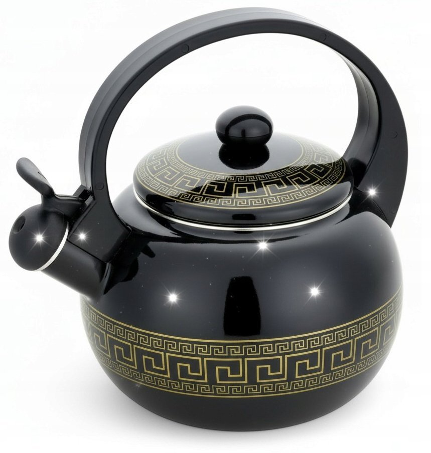 Czajnik emaliowany 2,2L z gwizdkiem. Masterpan MP-2513. Indukcja, gaz