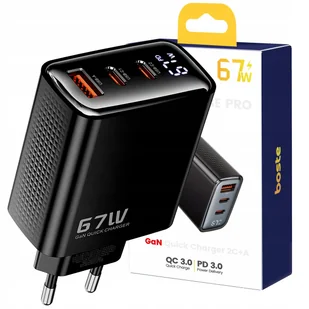 Boste Ładowarka Sieciowa 3 Porty Usb-C Usb-A 67W Qc Pd Bezpieczna Zasilacz - Ładowarki do telefonów - miniaturka - grafika 1