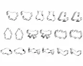 Pozostałe akcesoria kuchenne - SK ZESTAW WYKRAWACZY DO CIASTA 18 ELE. 9 WZORÓW TADAR TD-2924 emix - miniaturka - grafika 1