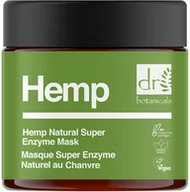 Maseczki do twarzy - Żelowa maska do twarzy Dr. Botanicals Hemp Infused Super Natural Enzyme Mask 60 ml (5060881921950) - miniaturka - grafika 1