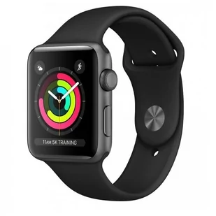 Apple Watch Series 3 GPS 42mm Czarny/Sportowy (MTF32MP/A) - Smartwatch - miniaturka - grafika 1