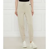 Spodnie damskie - Armani Exchange Spodnie dzianinowe | Regular Fit - miniaturka - grafika 1