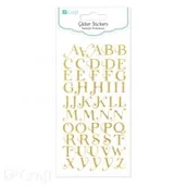 Zabawki kreatywne - Dalprint Naklejki brokatowe alfabet 50szt - miniaturka - grafika 1