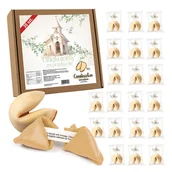 Bombonierki i czekoladki - Zestaw CIASTECZKA Z Wróżbą Podziękowania Dla Gości 20szt. - miniaturka - grafika 1