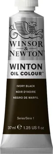 Farba olejna, Ivory Black 331, 37 ml, Winsor&Newton - Farby i media malarskie - miniaturka - grafika 1