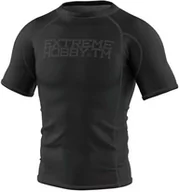 Koszulki sportowe męskie - Extreme Hobby Rashguard Short Sleeve Trace Black - miniaturka - grafika 1